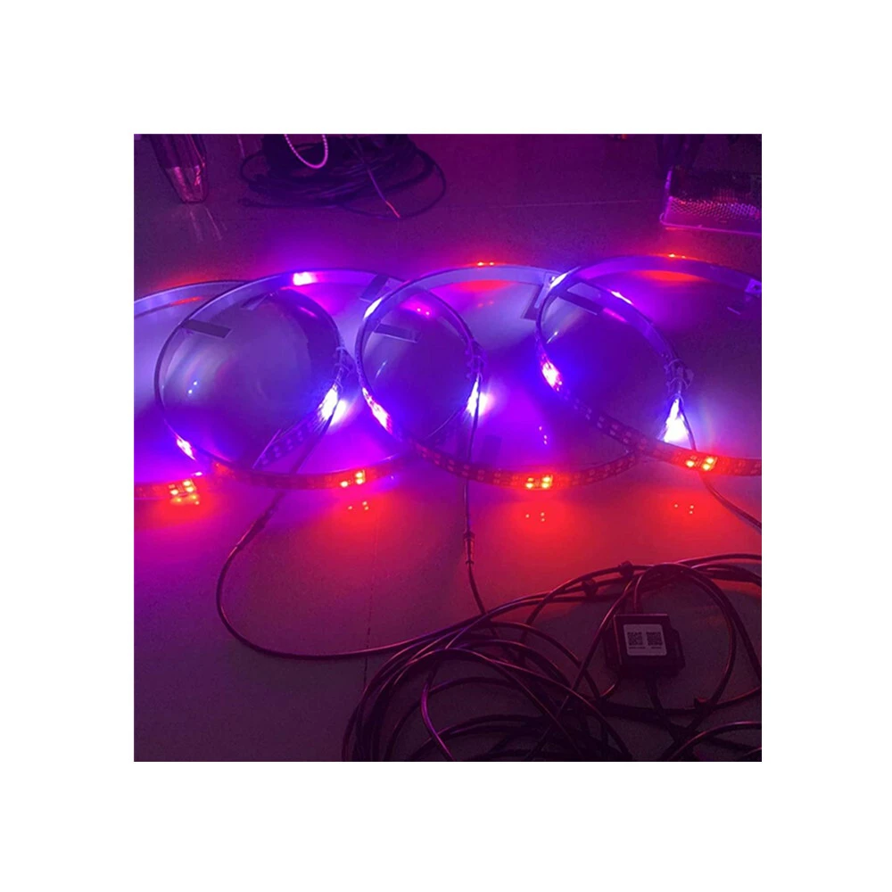 Kingshowstar - Rear Wheel Bicycle Lights Waterproof Riding Mountain Road Bicycle Wheel Light For Car RGB led dream color wheel light light 1