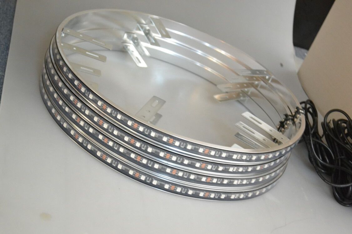 2021 NEW Top-level 15.5'' Chasing Dream Color Car Truck LED Wheel Ring Lights LED Under Body Glow Lights 18