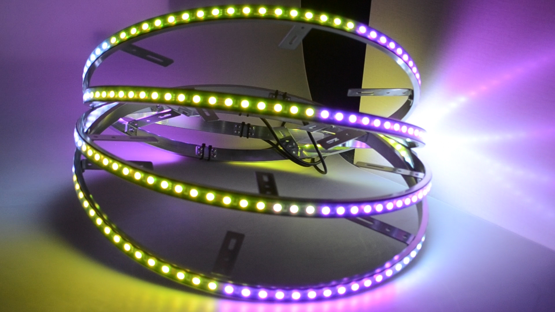 2021 NEW Top-level 15.5'' Chasing Dream Color Car Truck LED Wheel Ring Lights LED Under Body Glow Lights 20