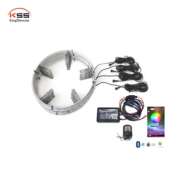 Kingshowstar - RGB Waterproof Knight Rider Lights Warning Lamp LED Car Wheel Light led wheel light 1
