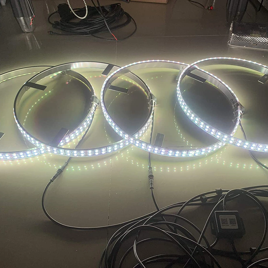 Kingshowstar - 4pc 312led White Color Bike Wheel Thumb Ring Led Wheel Ring Light Wheel Ring Led led wheel light 1