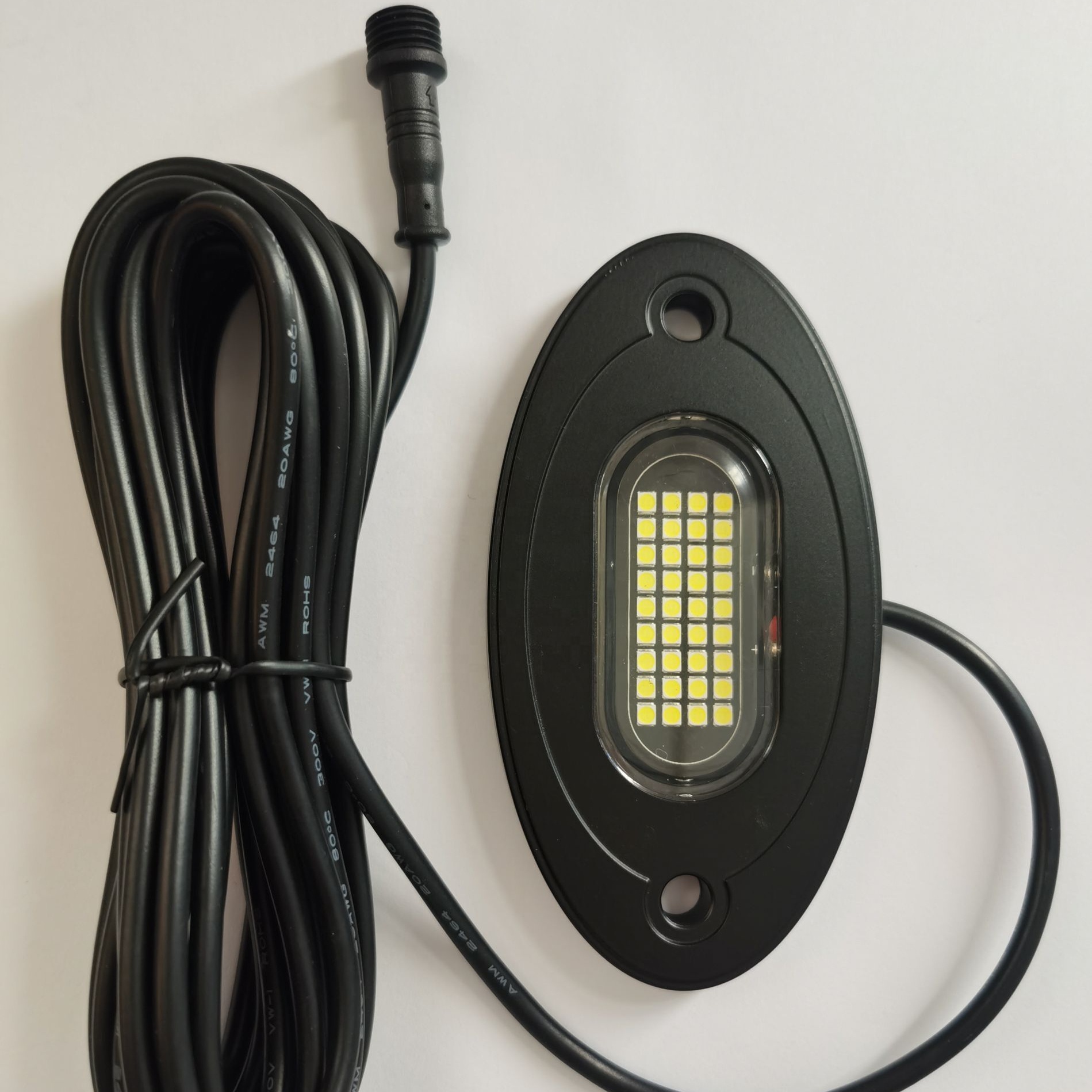 DOUBLE ROW ~ 4x 15.5 LED Rings Wheel Rim Lights Pure White illuminate For Truck 22