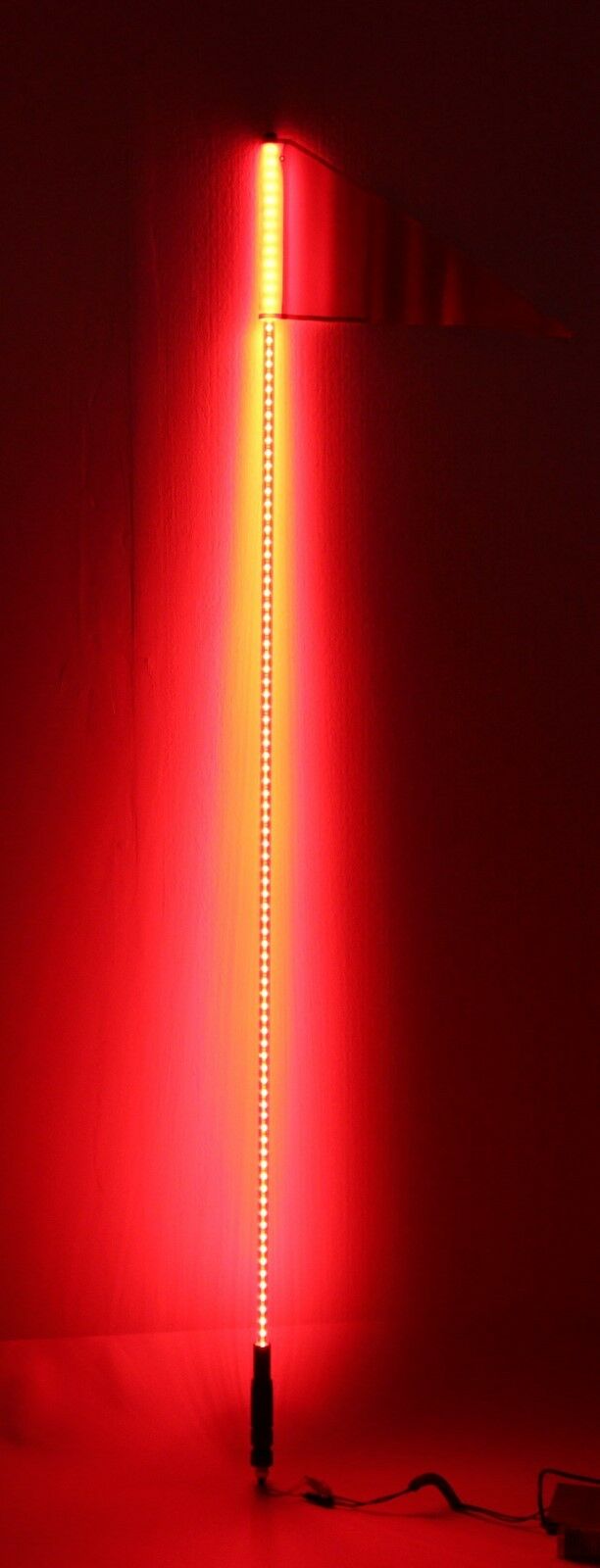 2pcs 3FT LED Whip+4Pods Under Car Glowing Rock Light RGB Color with Strobe Pattern 12