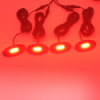 2pcs 3FT LED Whip+4Pods Under Car Glowing Rock Light RGB Color with Strobe Pattern 10