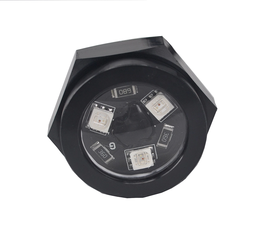 Kingshowstar - 12V Power Bright Blue LED Drain Plug Light 1/2 NPT For Marine Boat Underwater LED Marine Light 1