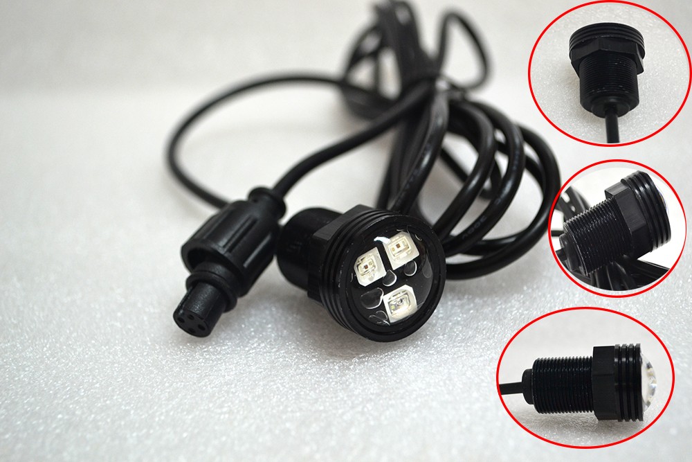 Kingshowstar - 8pod 9w RGB LED Drain Plug Light Underwater Light for boat LED Marine Light 11