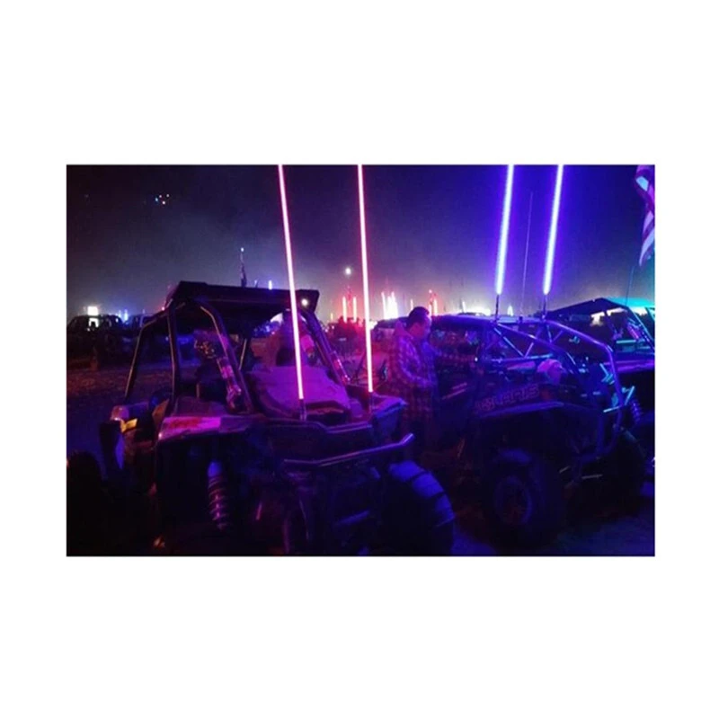 Kingshowstar - Hot Selling Rgb Bt Control Safety Waterproof Ip68 4' Led Light Whip For Atv Utv led whip light 1