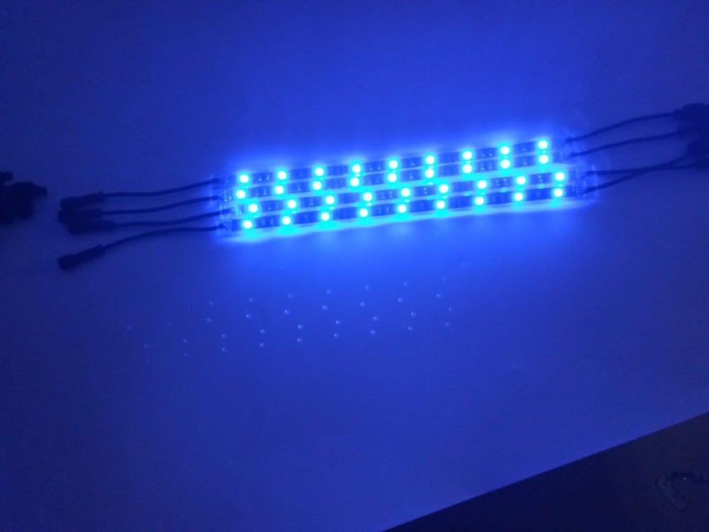 Kingshowstar - 4PC Blue LED Underbody Kit LED Underglow Car Auto Neon Kit Flexible Interior Lights led auto interior underbody light 11