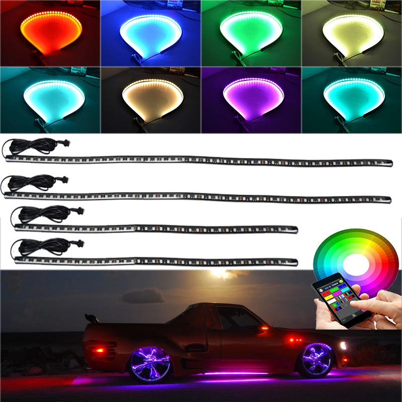 RGB Car Under Underbody Lights LED underglow Strip Light 12V 24V Car Truck Glow Flexible RGB strips Neon RGB LED Strips 1