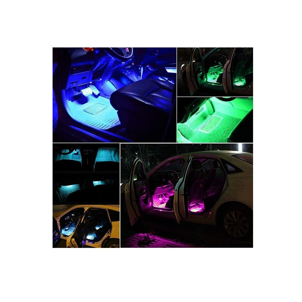 App Control Universal Car Interior Led Strip Lights El Wire Led Light For Car Interior 1
