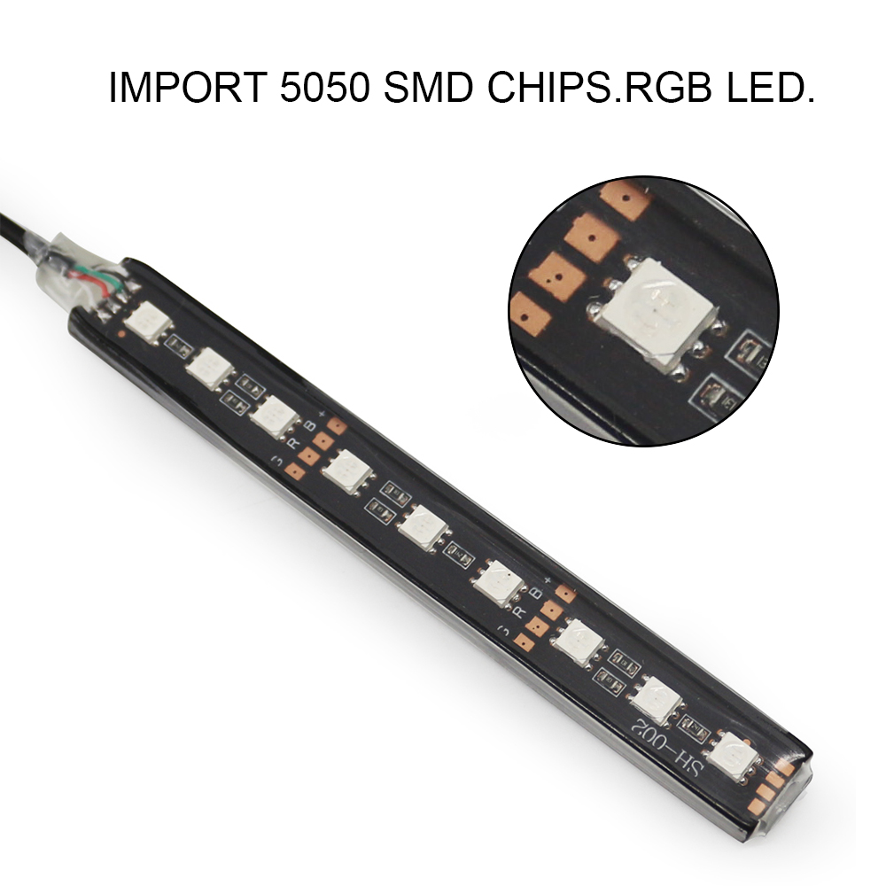 App Control Universal Car Interior Led Strip Lights El Wire Led Light For Car Interior 11