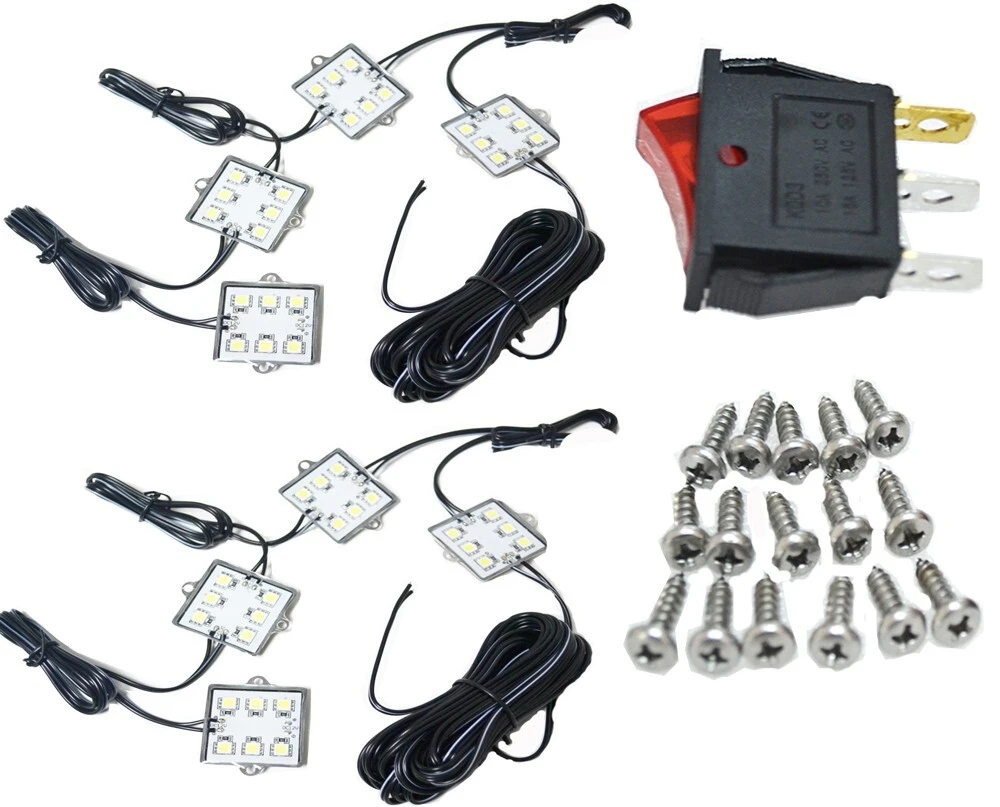 Kingshowstar - 8pcs Universal32 Super Bright LED Truck Bed Rail Light Kit led truck bed light 1