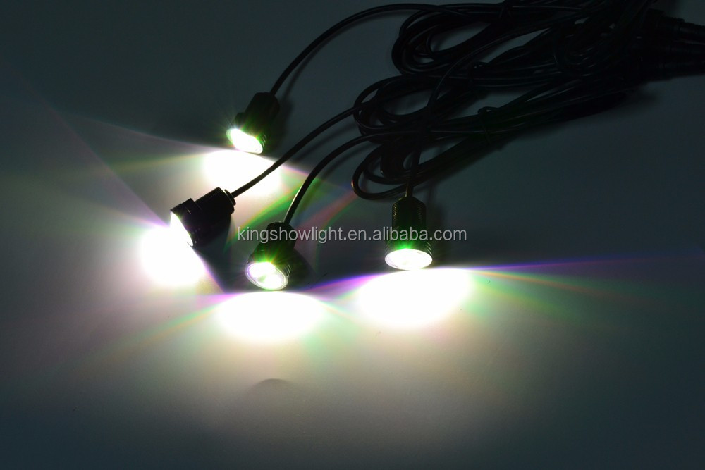 Kingshowstar - 4PC APP Control RGB LED Boat Light Waterproof Outrigger Spreader Transom Underwater Troll LED Marine Light 11