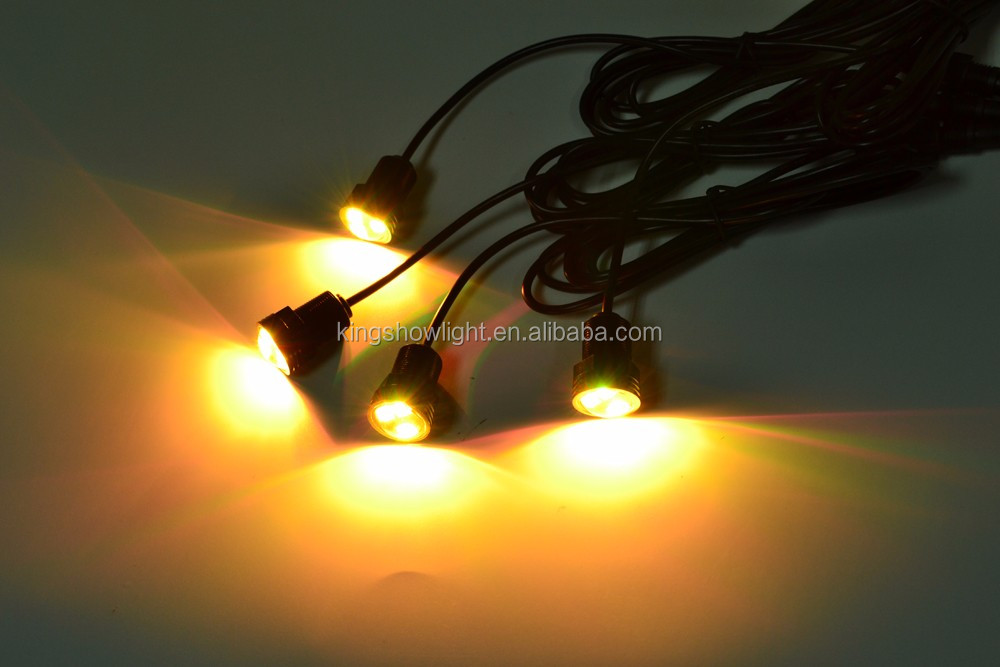 Kingshowstar - 4PC APP Control RGB LED Boat Light Waterproof Outrigger Spreader Transom Underwater Troll LED Marine Light 13