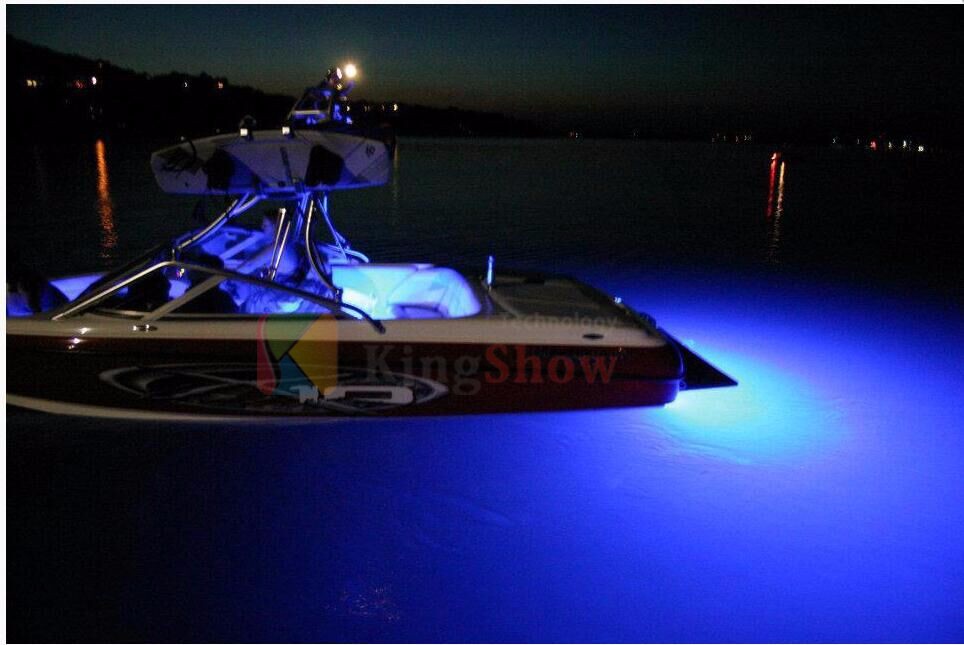 High quality 12Volt 4pcs boat dock RGB light 27W bolt underwater light 13