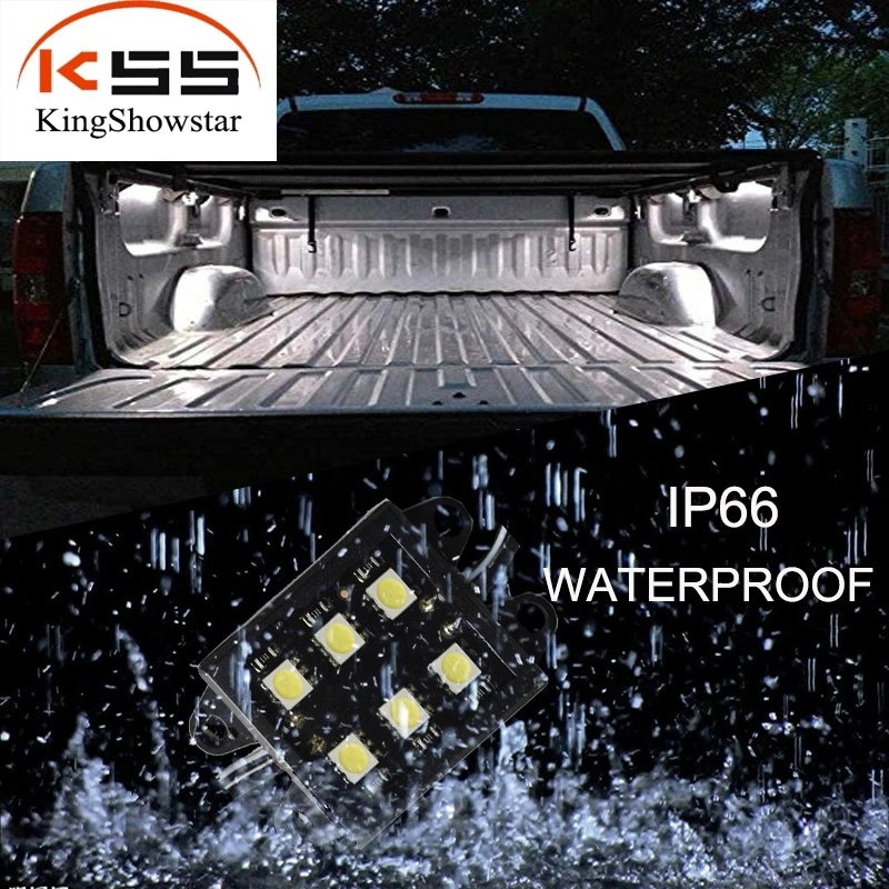 8pcs Rock Pickup Truck White Under Body 48 LED Lighting Bed Cargo Atmosphere Light 1