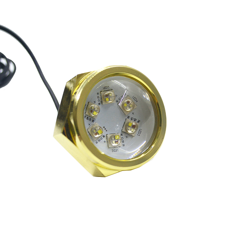 Kingshowstar - IP68,24W multi-color bronze LED marine/underwater/boat light LED Marine Light 15