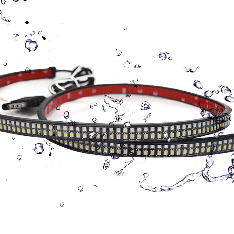 RYW 12V 60 Inch 810 LED Ip27 Waterproof Amber Scanning Light Bar Strip Trailer Truck Turn Signal Led Tail Light For Cars 18