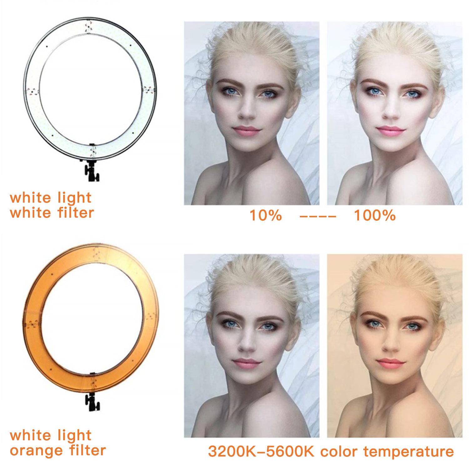 Live Broadcast Led Photography Ring Light 5500k Selfie 10 Inch 18 Inch Ring Fill Light Led Ring Light With Tripod Stand 14