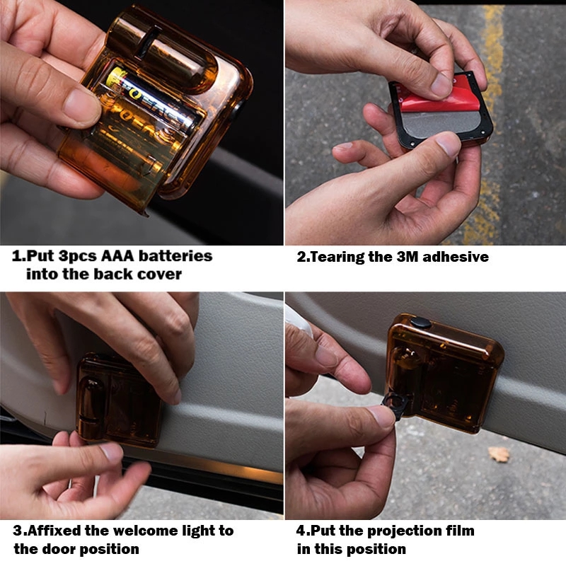 Projector shadow less procedure light car door paste projector light led light car door handle 23