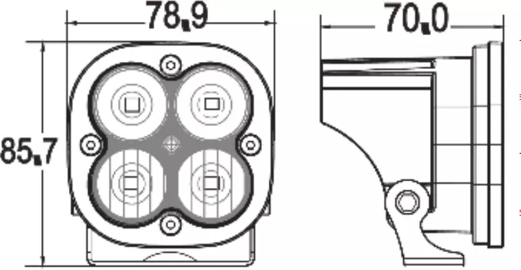 Kingshowstar - 3inch 12v 40w 4x4 Led Work Light Off Road Spot Light Led Bar Off Road Fog Lights For Truck Ungrouped 12