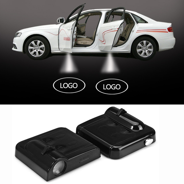 Factory Directly!! Wireless Pasteable Car Logo Projector Laser Light Led Ghost Shadow Light Car Door Logo Light 10