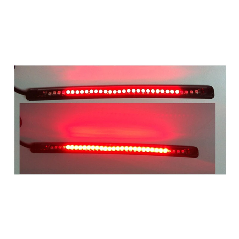Kingshowstar - 32LED 8 inch Motorcycle Amber Red Light Strip Motorcycle Led Turn Signal Light LED Motorcycle Bicycle Light 1