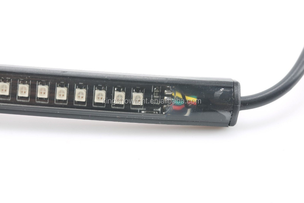 8 inch Motorcycle Integrated Light Strip Universal Tail Brake Turn Signal 32LED 9