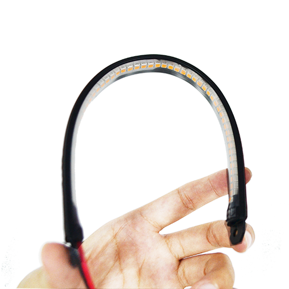 Kingshowstar - LED Motorcycle Turn Signal Light Strip Flashing Tail Brake Stop Light LED Motorcycle Bicycle Light 9