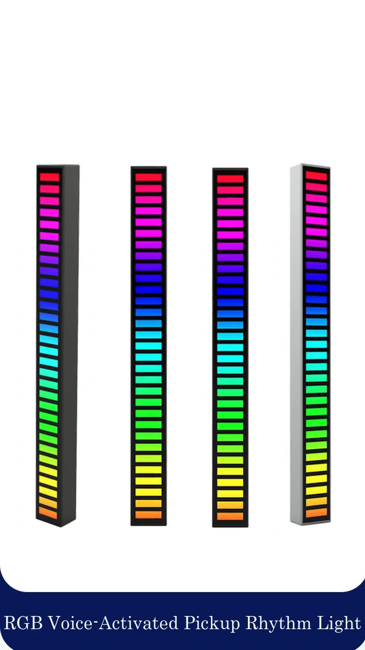 Kingshowstar - Music Level Indicator Sound Control Audio Pickup RGB Music Sound-controlled Levels Lights interior light led auto interior underbody light 1