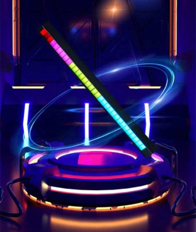Kingshowstar - Music Level Indicator Sound Control Audio Pickup RGB Music Sound-controlled Levels Lights interior light led auto interior underbody light 8