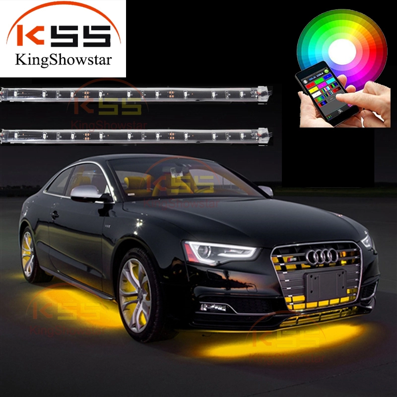 12V Led Motorcycle Light Kit Wireless Underbody Light Strip Remote Control Led Neon Light Strip Kit 1