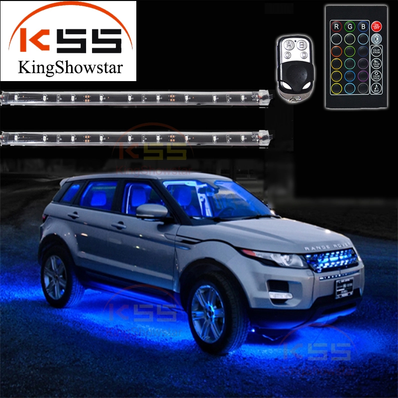 Kingshowstar - 14pcs Underbody System Multi-color Neon Lights Kit with Wireless Remote Control Car LED Underglow Ungrouped 1