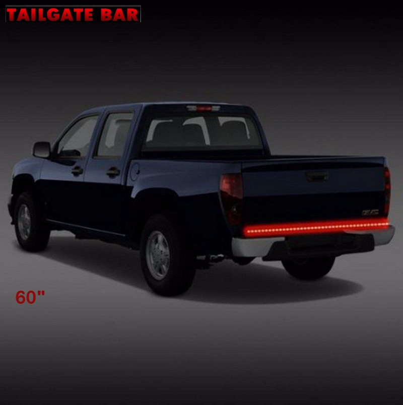 Kingshowstar - Truck Tailgate Light Bar 12V Red LED Flexible Car Truck led light bar Brake Reverse Turn Signal Tailga led auto tailgate light 7