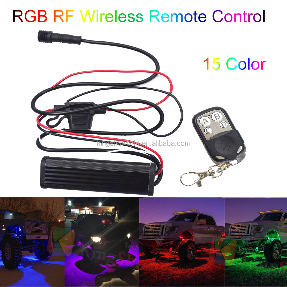 Kingshowstar - 12v waterproof Wireless LED rock Light Remote Controller led controller and wire connector 15
