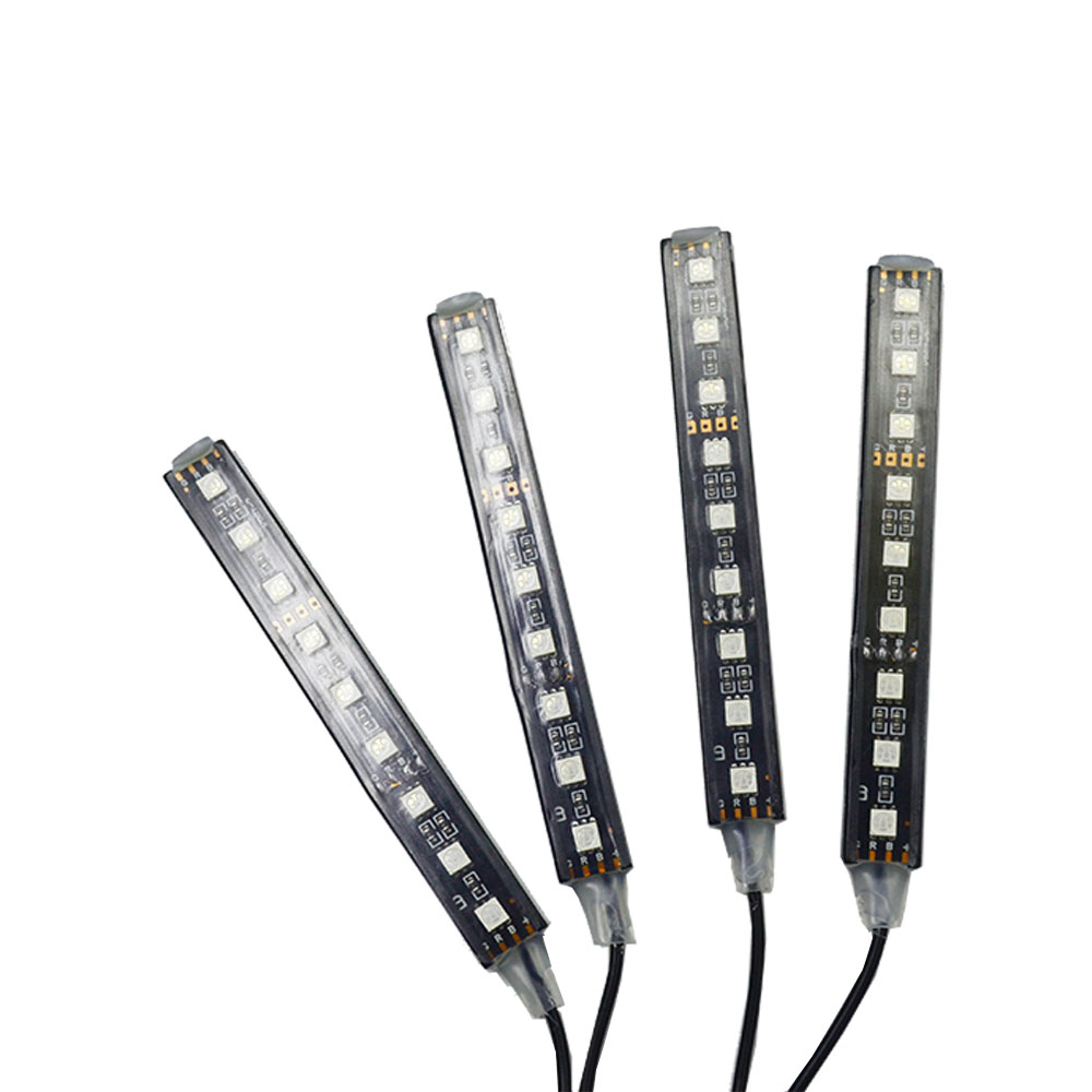 4in 1 RGB Car Interior Floor Decoration Atmosphere Colorful Neon Light Lamp 36 LED with Wireless Remote Control 8