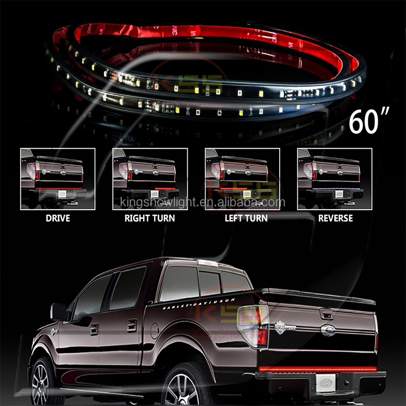 Kingshowstar - 60 Waterproof Tailgate LED Strip Bar Truck Reverse Brake Turn Signal Tail Light led auto tailgate light 11