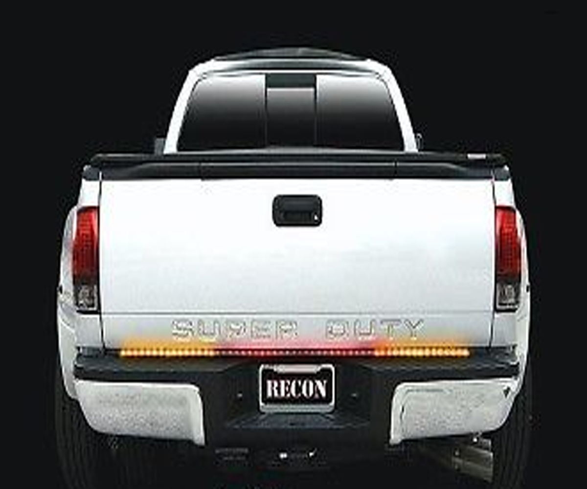 RECON CAR 60 LED TAILGATE LIGHT BARS AMBER SCANNING TRUCK 12