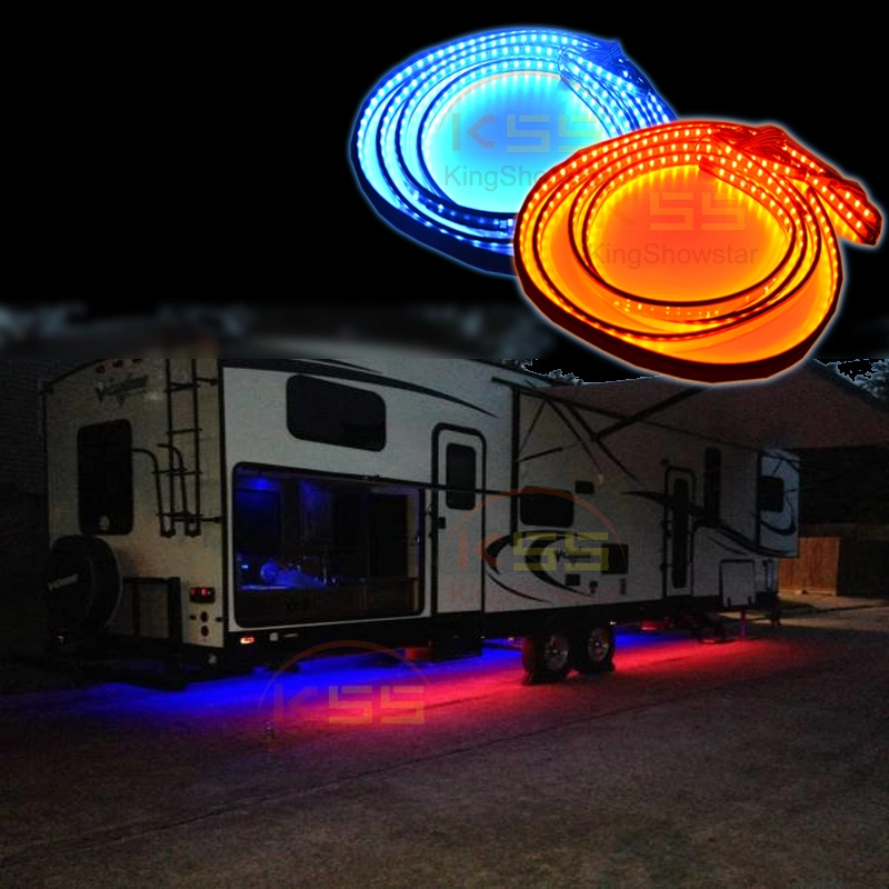 Kingshowstar - Waterproof Outdoor 7 Colors Changig LED Under car Underbody Underglow Kit Neon Strip Under Car led auto interior underbody light 1