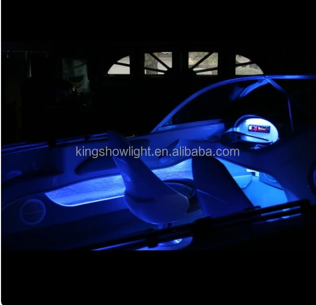 Kingshowstar - 4pc 3W *3 LED IP68 waterproof blue pod led light for boat led auto interior underbody light 1
