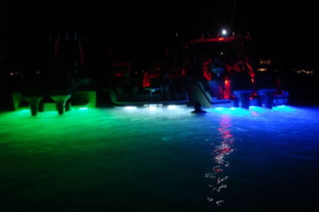 Kingshowstar - 4pc 3W *3 LED IP68 waterproof blue pod led light for boat led auto interior underbody light 12