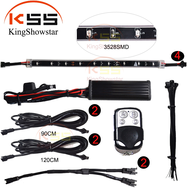 Flexible Interior Lamp Waterproof SMD 5050 Car Grill Light Strip with remote 11