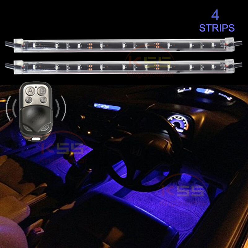 Flexible Interior Lamp Waterproof SMD 5050 Car Grill Light Strip with remote 7