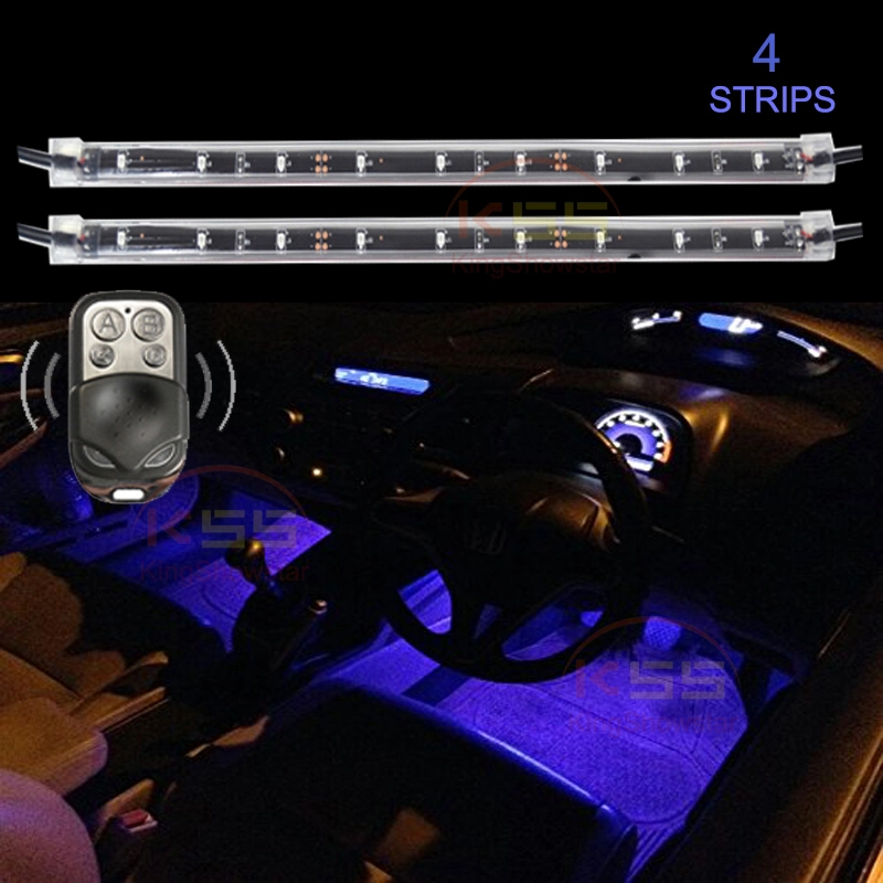 Flexible Interior Lamp Waterproof SMD 5050 Car Grill Light Strip with remote 1