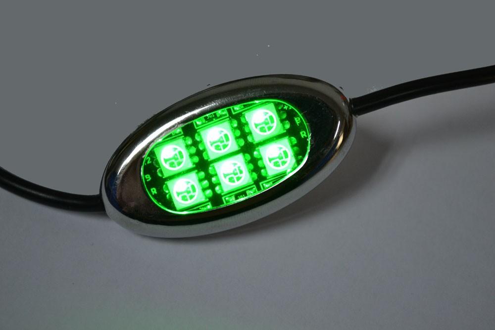 Kingshowstar - Super Bright RGB LED Pod Light For ALL Motorcycle SUV Pod Rock LED Lightings LED Motorcycle Tail Light 15