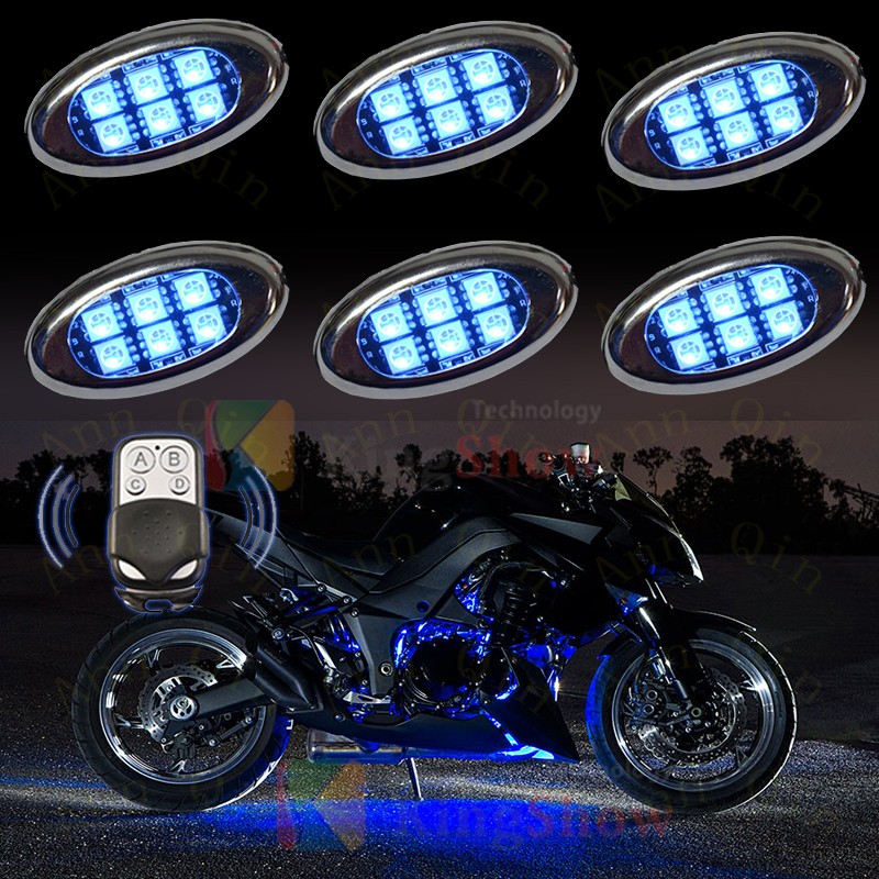 Kingshowstar - Super Bright RGB LED Pod Light For ALL Motorcycle SUV Pod Rock LED Lightings LED Motorcycle Tail Light 25