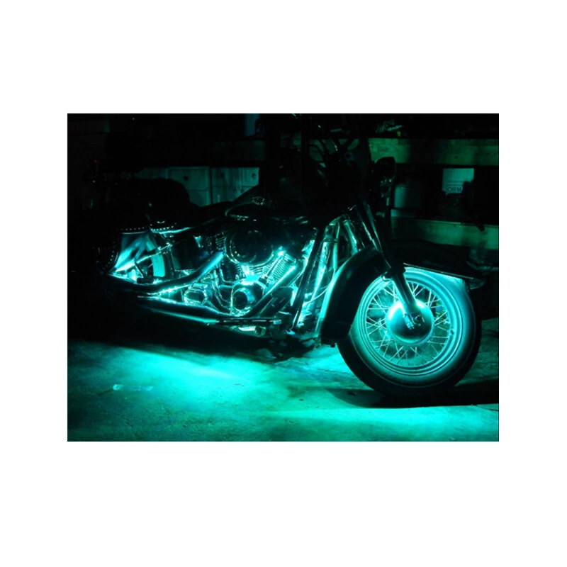 Kingshowstar - 10pc 4x4 Snowmobile Rock Crawling Under Body Glow LED Lighting Kit LED Motorcycle Single Color 1