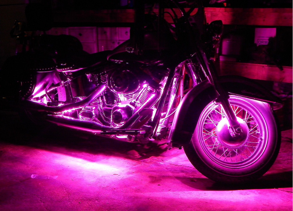 Kingshowstar - 10pc 4x4 Snowmobile Rock Crawling Under Body Glow LED Lighting Kit LED Motorcycle Single Color 14