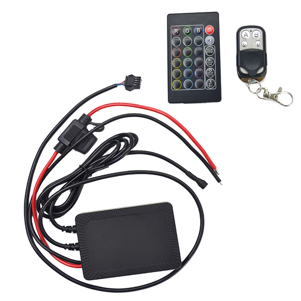 200 W waterproof IP67 24 Key And 4 Key Dual Remote RGB Music Controller 1