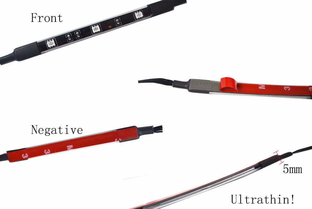 Kingshowstar - 12V 10PC Smart Blue-tooth Controller Motorcycle LED Lighting Flexible Bright Led Light Ungrouped 11